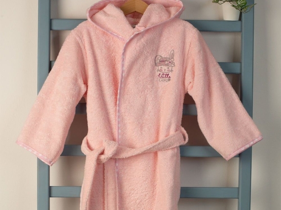 Μπουρνούζι Βρεφικό Με Κέντημα Rabbit Girl 146 Pink DimCol