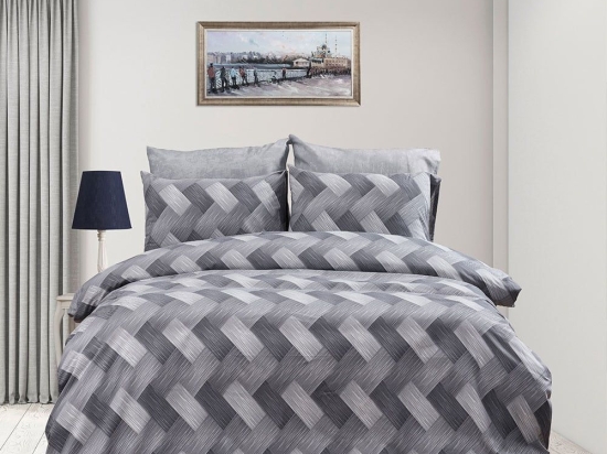 Μαξιλαροθήκη Αλκμήνη 452 Grey DimCol 50Χ70 Βαμβάκι-Πολυέστερ