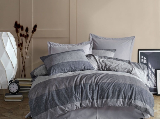 Μαξιλαροθήκη Νεφέλη 342 Grey DimCol 50Χ70 Βαμβάκι-Πολυέστερ