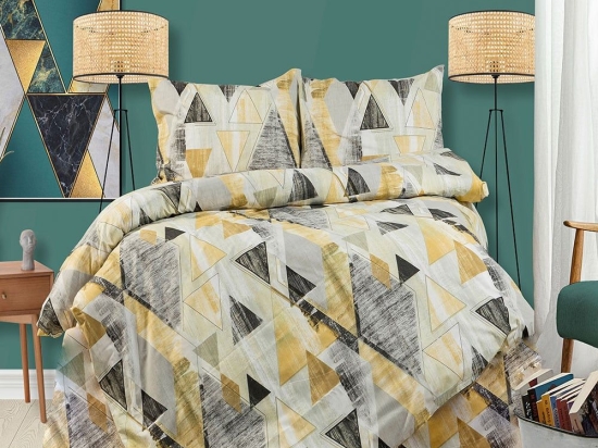 Μαξιλαροθήκη Geometrical 333 Beige DimCol 50Χ70 100% Βαμβακερή Φανέλα
