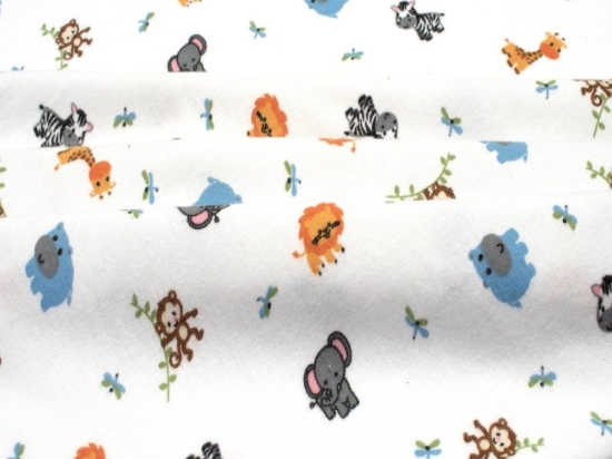 Σεντόνι Βρεφικό Bebe Zoo 29 Multi DimCol Λίκνου 80x110cm 100% Βαμβακερή Φανέλα
