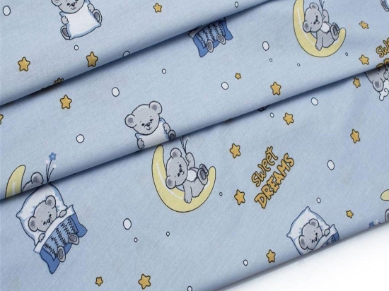 Πάνα Χασέ Sweet Dreams 551 Sky Blue DimCol 80x80cm 100% Βαμβάκι