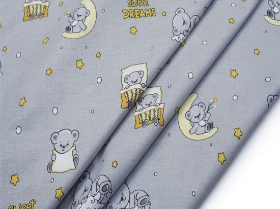 Πάνα Χασέ Sweet Dreams 552 Grey DimCol 80x80cm 100% Βαμβάκι