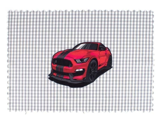 Σουπλά Παιδικό Muscle Car 32 Grey DimCol 35x50cm Πολυέστερ