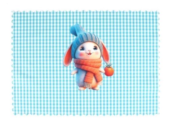 Σουπλά Παιδικό Winter Bunny 39 Ciel DimCol 35x50cm Πολυέστερ