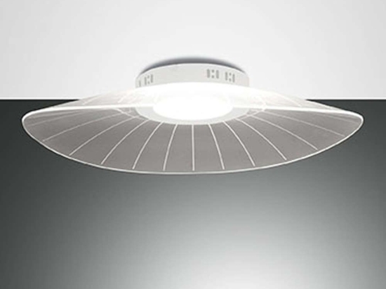Φωτιστικό Οροφής - Πλαφονιέρα 3625-61-102 24W Led 59x43x12cm White Fabas Luce Μέταλλο, Μεθακρυλικό
