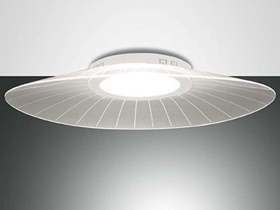 Φωτιστικό Οροφής - Πλαφονιέρα 3625-65-102 40W Led 78x55x12cm White Fabas Luce Μέταλλο, Μεθακρυλικό