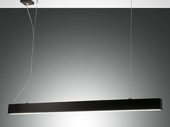 Φωτιστικό Οροφής - Ράγα Next 3681-40-101 45W Led 112x200cm Black Fabas Luce Μέταλλο