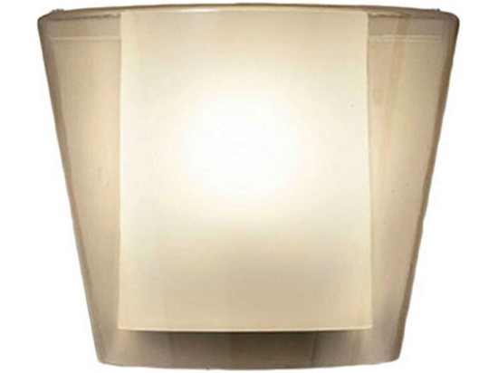 Φωτιστικό Τοίχου - Απλίκα Viki 3682-21-125 40W E27 28x15x24cm Amber Fabas Luce Μέταλλο,Γυαλί
