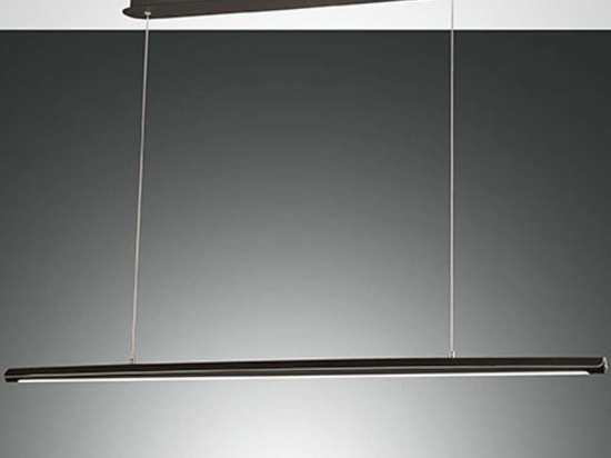Φωτιστικό Οροφής - Ράγα Mason 3696-45-101 42W Led 111x200cm Black Fabas Luce Μέταλλο, Μεθακρυλικό