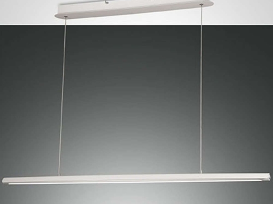 Φωτιστικό Οροφής - Ράγα Mason 3696-45-102 42W Led 111x200cm White Fabas Luce Μέταλλο, Μεθακρυλικό