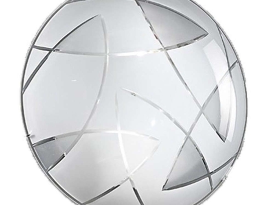 Φωτιστικό Οροφής - Πλαφονιέρα 5942 2XE27 60W Φ40cm Clear Perenz Μέταλλο,Γυαλί