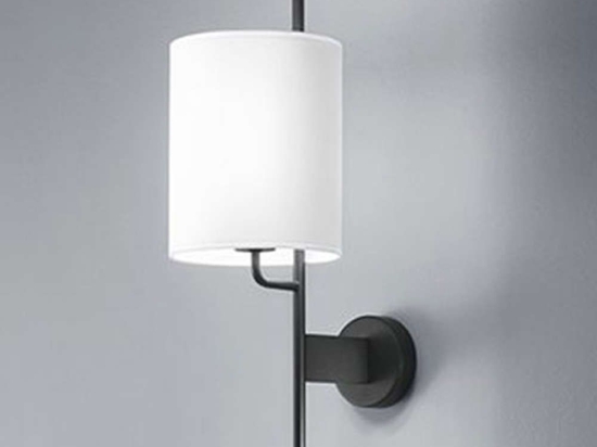 Φωτιστικό Τοίχου - Απλίκα 6848 N 1XE27 40W Φ18cm 51cm Black-White Perenz Μέταλλο,Ύφασμα