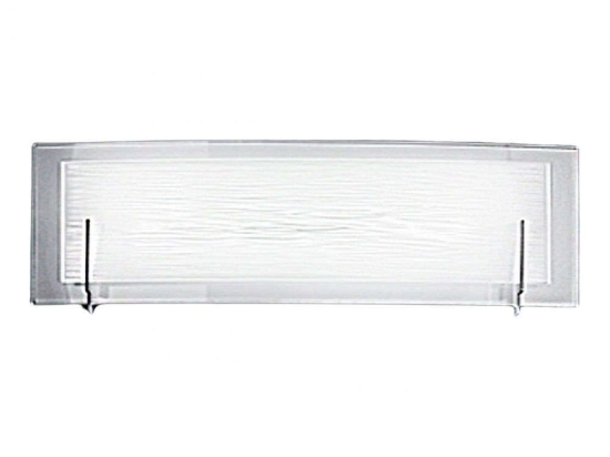 Φωτιστικό Τοίχου - Απλίκα 6486 B LN 18W Led 4000K 46x12cm White Perenz Μέταλλο,Γυαλί