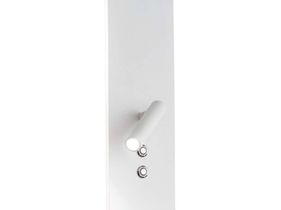 Φωτιστικό Τοίχου - Απλίκα 6638 B LC Με Θύρα USB 12W & 3W Led 7x34cm White Perenz Μέταλλο