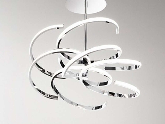 Φωτιστικό Οροφής - Πλαφονιέρα 6398 CL LN 70W Led 4000K Φ47cm 46cm Chrome Perenz Μέταλλο