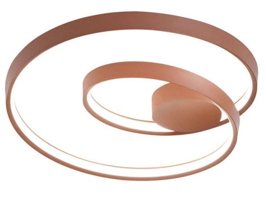 Φωτιστικό Οροφής - Πλαφονιέρα 6617 E LC 55W Led Φ60cm 27cm Cinnamon Perenz Μέταλλο