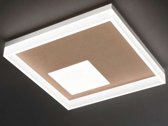 Φωτιστικό Οροφής - Πλαφονιέρα 6855 OR CT 48W Led 51x51x8,5cm Gold Perenz Μέταλλο,Ακρυλικό
