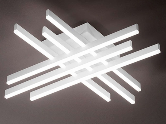Φωτιστικό Οροφής - Πλαφονιέρα 6878 B CT 45W Led 63x63x10cm White Perenz Μέταλλο,Ακρυλικό