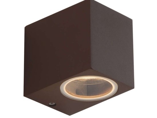 Φωτιστικό Τοίχου - Απλίκα Qubo I-QUBO-AP1 BRO 1xGU10 9,3x8x6,7cm Bronze Intec