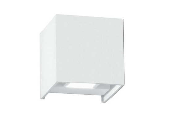 Φωτιστικό Τοίχου - Απλίκα Alfa LED-W-ALFA-10C BCO 2x5W Led 10x10x10cm White Intec