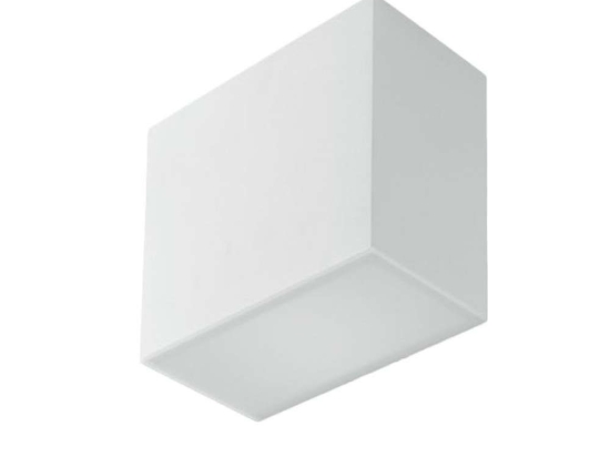 Φωτιστικό Οροφής - Πλαφονιέρα Living I-LIVING-PL23 2xE14 13W 23x12x13cm White Intec Γύψος