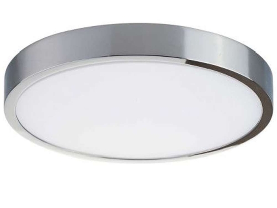 Φωτιστικό Οροφής - Πλαφονιέρα Domo LED-DOMO-R24 24W Led Φ24cm 2,4cm Chrome Intec Αλουμίνιο,Ακρυλικό