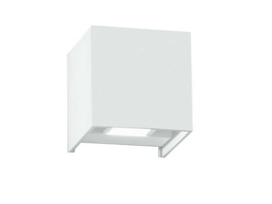Φωτιστικό Τοίχου - Απλίκα Alfa LED-W-ALFA-10M BCO 2x5W Led 4000K 10x10x10cm White Intec