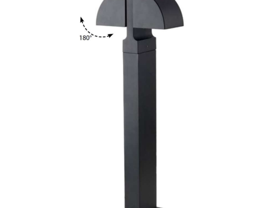 Φωτιστικό Δαπέδου Idem LED-IDEM-P1 7W Led 24x20x70cm Anthracite Intec