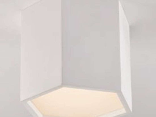 Φωτιστικό Οροφής - Πλαφονιέρα Vortex LED-VORTEX-PL1 12W Led 20x17,3x15cm White Intec Γύψος
