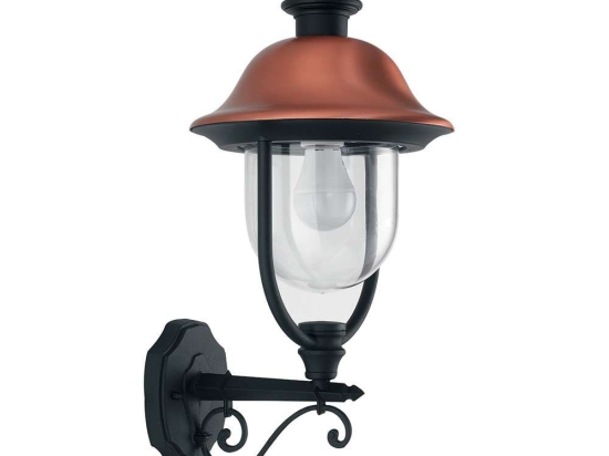 Φωτιστικό Τοίχου - Απλίκα Up Venezia LANT-VENEZIA-AP1A 1xE27 60W 29x25x52,5cm Black-Copper Intec