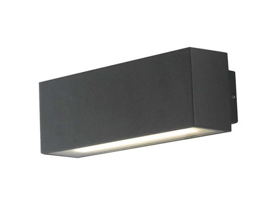 Φωτιστικό Τοίχου - Απλίκα Agera LED-W-AGERA-180 2x8W Led 18x7x6,5cm Black Intec