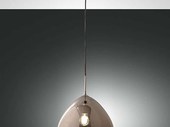 Φωτιστικό Οροφής Glow 3667-45-138 1xE27 40W Φ35cm 200cm Chrome La Mia Luce
