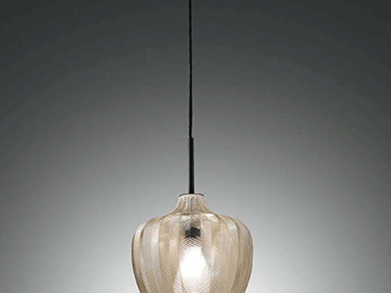 Φωτιστικό Οροφής Gallura 3722-40-167 1xE27 40W Φ25cm 200cm Champagne La Mia Luce