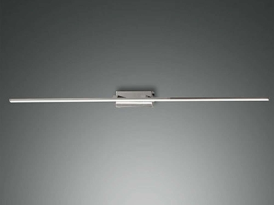 Φωτιστικό Τοίχου Nala 3361-29-138 109,5x10,5x6cm Led 2460lm 20W Chrome Fabas Luce Μέταλλο, Μεθακρυλικό
