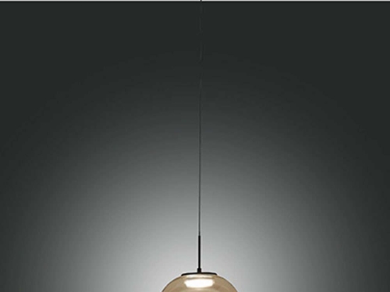 Φωτιστικό Οροφής Brena 3755-41-365 Φ22x12,5cm Dim Led 1080lm 10W Cognac Fabas Luce