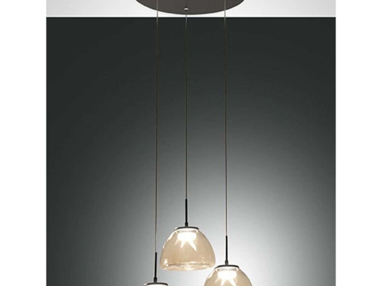 Φωτιστικό Οροφής Lucille 3764-47-365 Φ16x9,5cm Dim Led 2250lm 21W Cognac Fabas Luce
