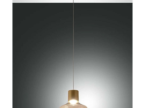 Φωτιστικό Οροφής Kino 3767-40-365 Φ22x21,2cm Dim Led 1300lm 12W Cognac Fabas Luce