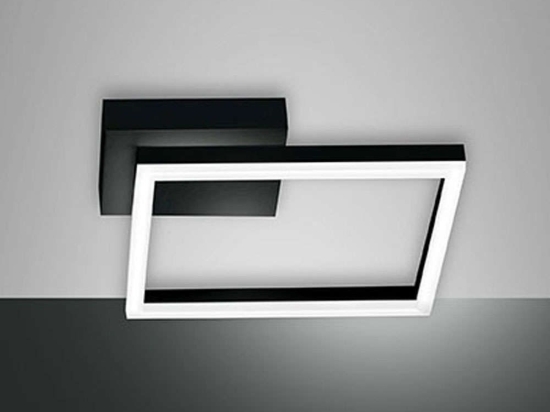 Φωτιστικό Οροφής - Πλαφονιέρα Smart Bard 3394-21-101-01 30x30x5,5cm Dim Led 2160lm 22W Black Fabas Luce