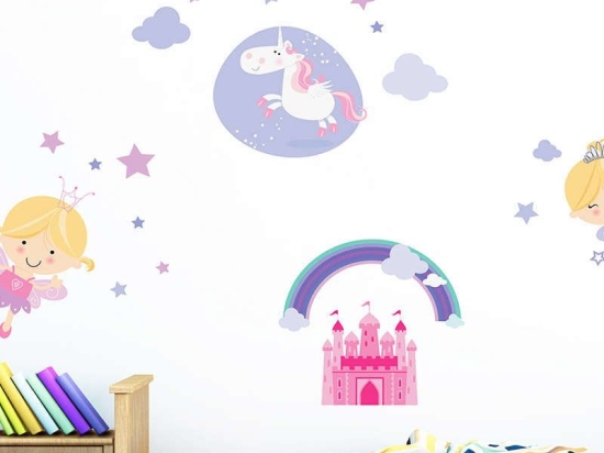 Αυτοκόλλητα Τοίχου Βινυλίου Happy Fairies 18106 70Χ47,5Cm Ango