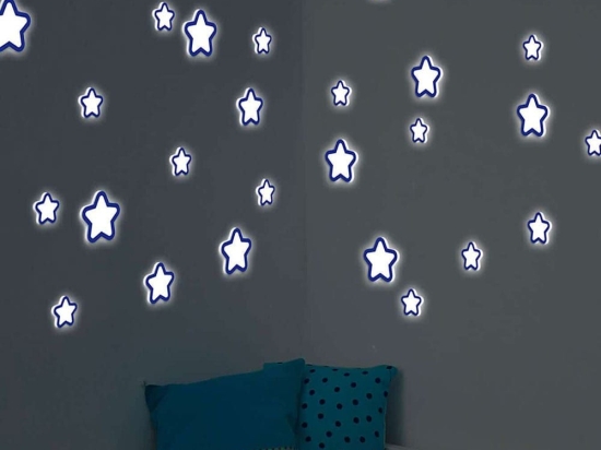 Αυτοκόλλητα Τοίχου Βινυλίου Glow Star 54506 31Χ31Cm Ango