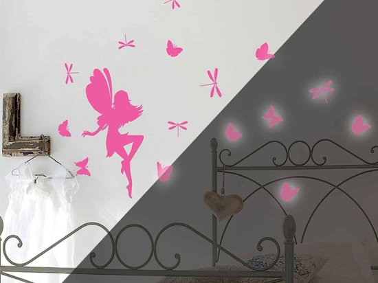 Αυτοκόλλητα Τοίχου Βινυλίου Fairy Glow 79226 31Χ31Cm Ango