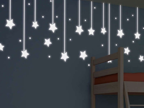 Αυτοκόλλητα Τοίχου Βινυλίου Hanging Stars 79227 31Χ31Cm Ango