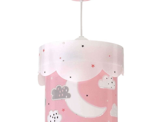 Φωτιστικό Οροφής Παιδικό Moon 61232 S Pink Ango Πολυπροπυλένιο