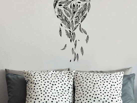 Αυτοκόλλητα Τοίχου Βινυλίου Follow Your Dreams 59174 45x35cm Black-Grey Ango