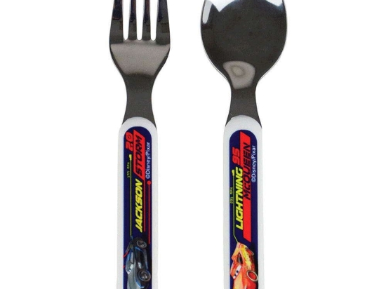 Κουτάλι & Πιρούνι Παιδικά (Σετ 2Τμχ) Cars Disney 005595 13,5x3cm Multi Ango 2 τμχ Πολυπροπυλένιο