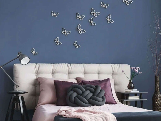 Αυτοκόλλητα Τοίχου Metal Butterflies 3D 24006 White Ango Μέταλλο