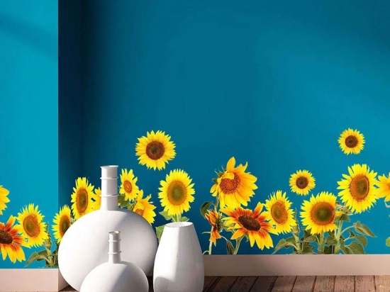 Αυτοκόλλητες Μπορντούρες Βινυλίου Sunflower 53001 198x30cm Yellow Ango Βινύλιο