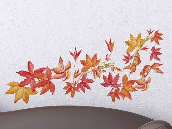 Αυτοκόλλητα Τοίχου Βινυλίου Virginia Creeper 59154 45x35cm Red-Yellow Ango Βινύλιο