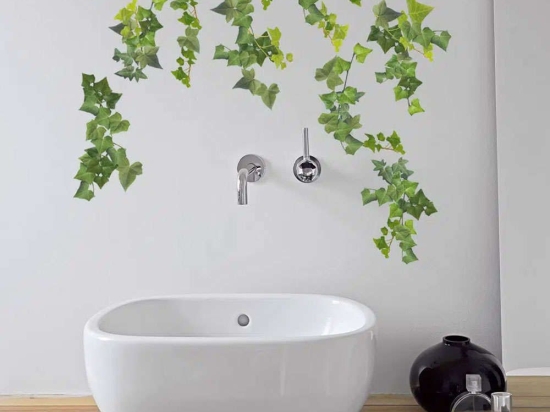 Αυτοκόλλητα Τοίχου Βινυλίου Ivy 54152 72x58cm Green Ango Βινύλιο